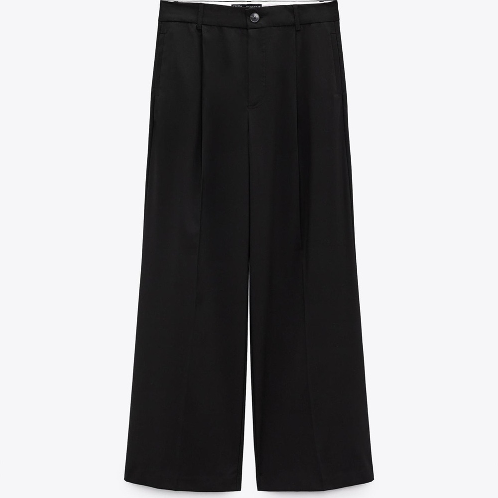 Zara Chic Black Women's Wide-Leg Pants